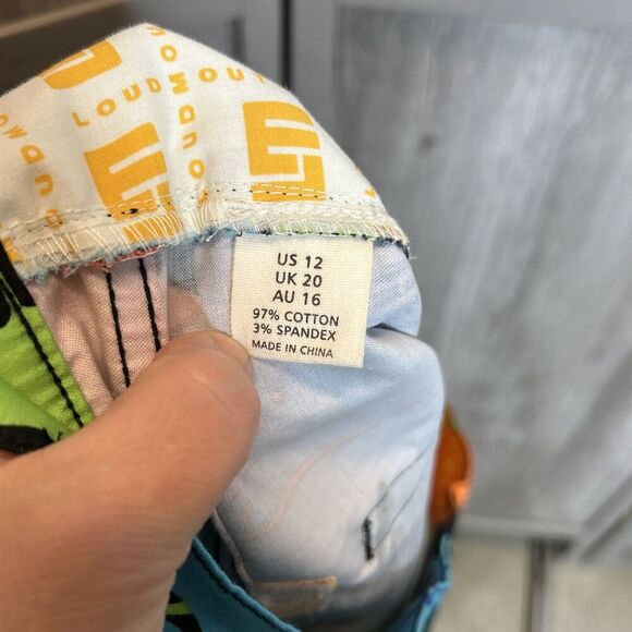 Loudmouth Shorts Bright Color Splash 13" Inseam Golf Multicolor Size 12 - Picture 2 of 6